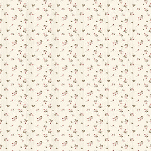 Renew Quilt Fabric Rosebud Latte Denim by Sandy Gervais C17285 - LATTE - Jammin Threads