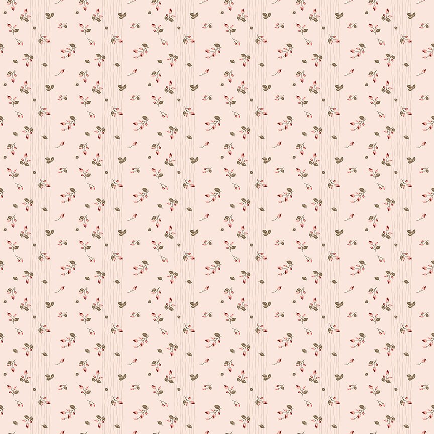 Renew Quilt Fabric Rosebud Pink by Sandy Gervais C17285 - PINK - Jammin Threads