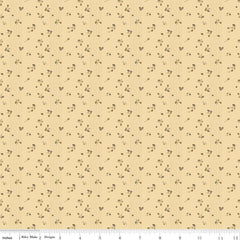 Renew Quilt Fabric Rosebud Yellow Denim by Sandy Gervais C17285 - YELLOW - Jammin Threads