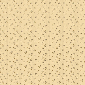 Renew Quilt Fabric Rosebud Yellow Denim by Sandy Gervais C17285 - YELLOW - Jammin Threads