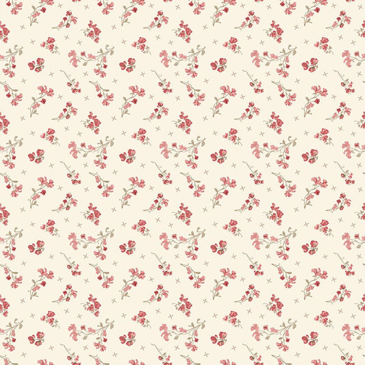 Renew Quilt Fabric Sweet Pea Latte by Sandy Gervais C17283 - LATTE - Jammin Threads