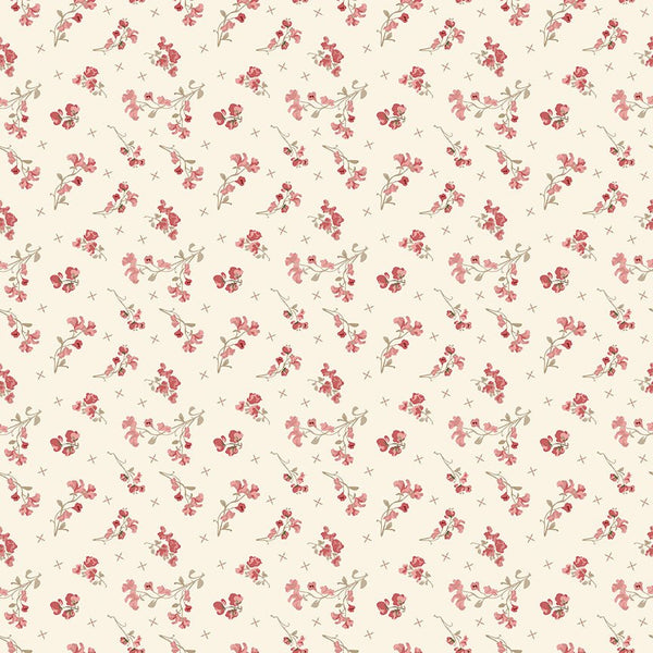 Renew Quilt Fabric Sweet Pea Latte by Sandy Gervais C17283 - LATTE - Jammin Threads
