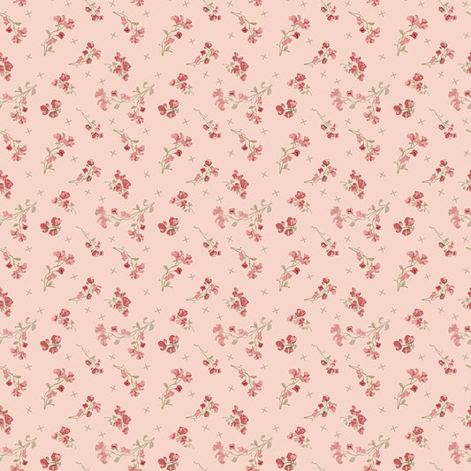 Renew Quilt Fabric Sweet Pea Pink by Sandy Gervais C17283 - PINK - Jammin Threads
