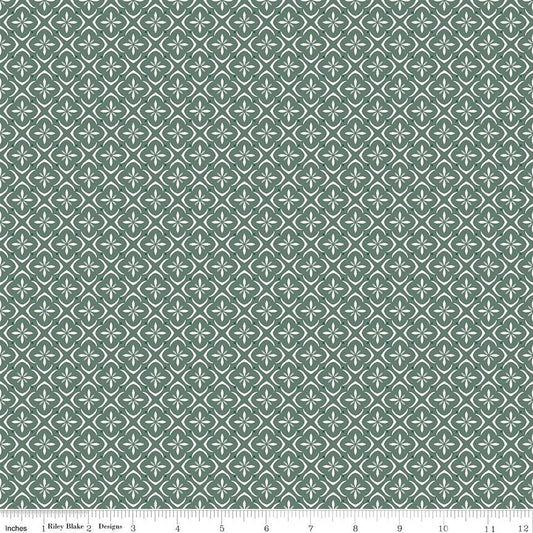 Renew Quilt Fabric Tile AQUA by Sandy Gervais C17286 - AQUA - Jammin Threads