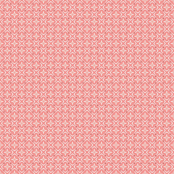 Renew Quilt Fabric Tile Coral by Sandy Gervais C17286 - CORAL - Jammin Threads