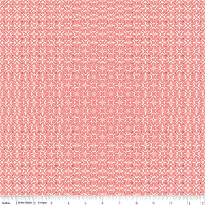Renew Quilt Fabric Tile Coral by Sandy Gervais C17286 - CORAL - Jammin Threads