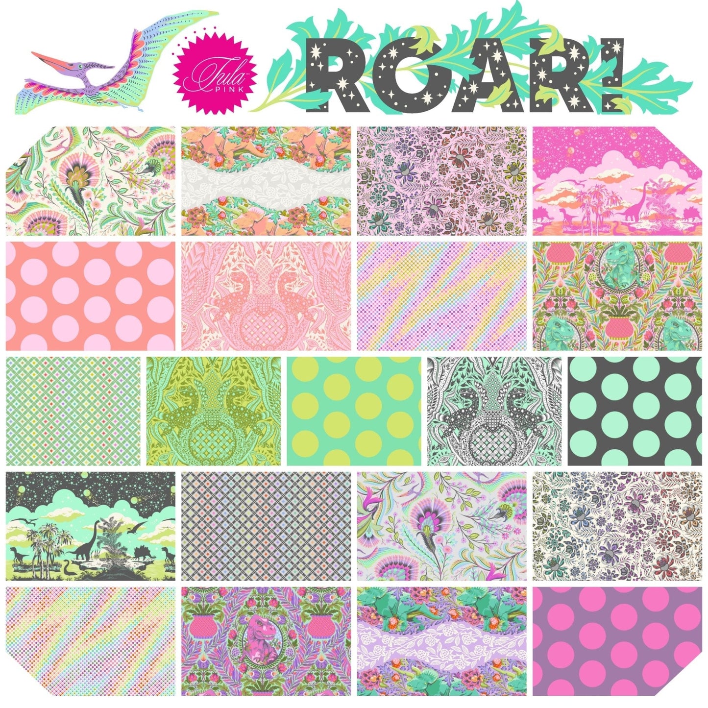 ROAR! Design Roll by Tula Pink for Free Spirit Fabrics - Jammin Threads