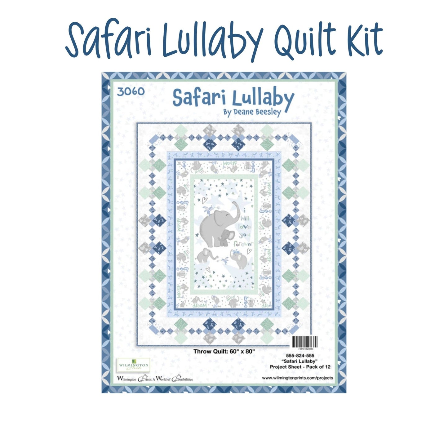 Safari Lullaby Baby Quilt Kit by Deane Beesley - Jammin Threads