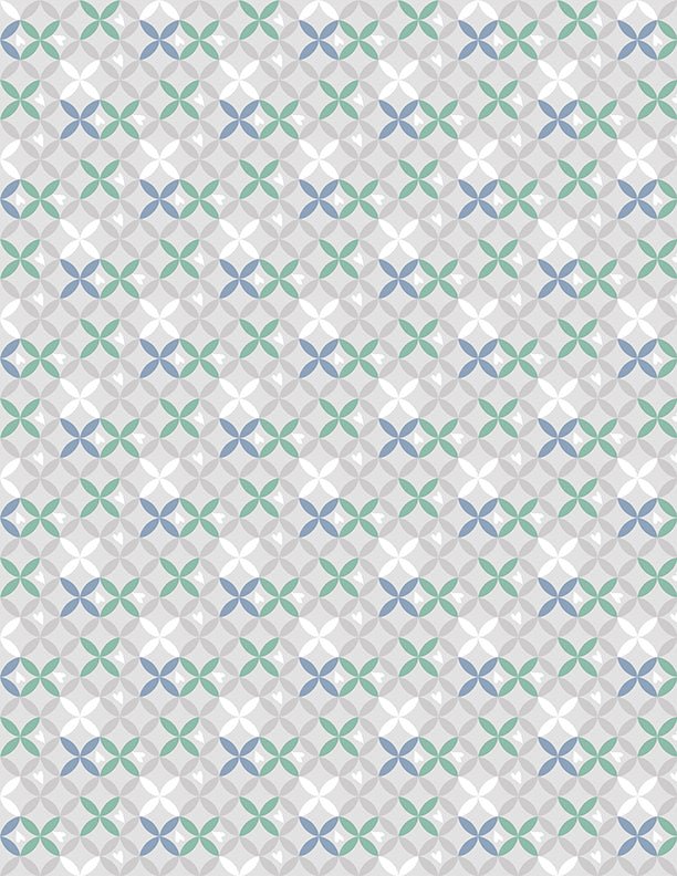 Safari Lullaby Criss Cross Gray Quilt Fabric by Wilmington Prints - Jammin Threads