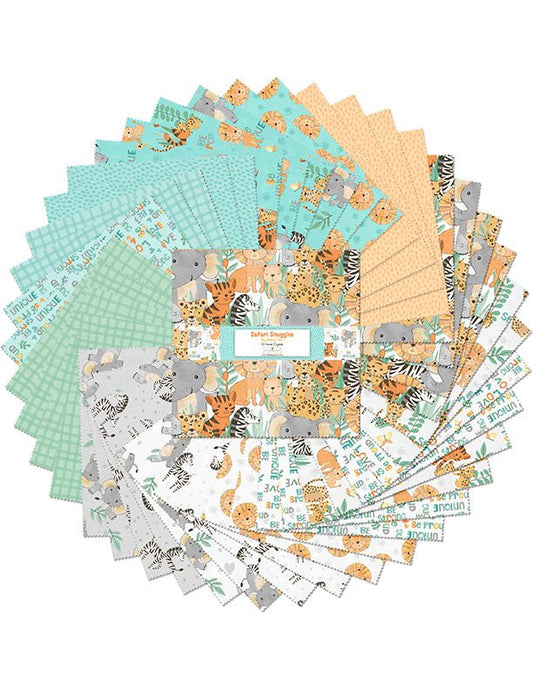 Safari Snuggles Baby Quilt Fabric 10 Karat Crystals by Jenny Faw 518 885 518 - Jammin Threads