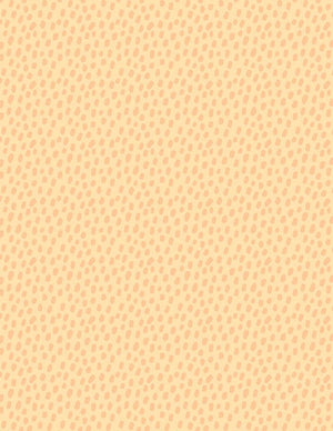 Safari Snuggles Baby Quilt Fabric Dots Orange by Jenny Faw 3073 42035 888 - Jammin Threads