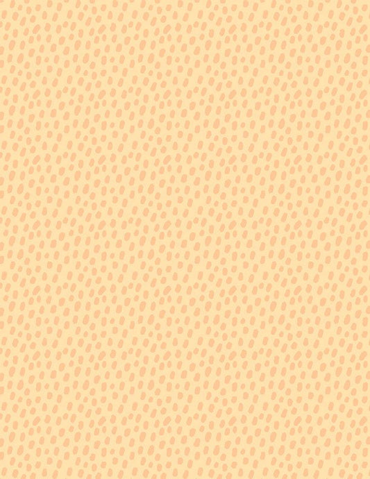 Safari Snuggles Baby Quilt Fabric Dots Orange by Jenny Faw 3073 42035 888 - Jammin Threads