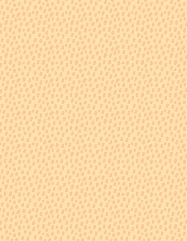 Safari Snuggles Baby Quilt Fabric Dots Orange by Jenny Faw 3073 42035 888 - Jammin Threads