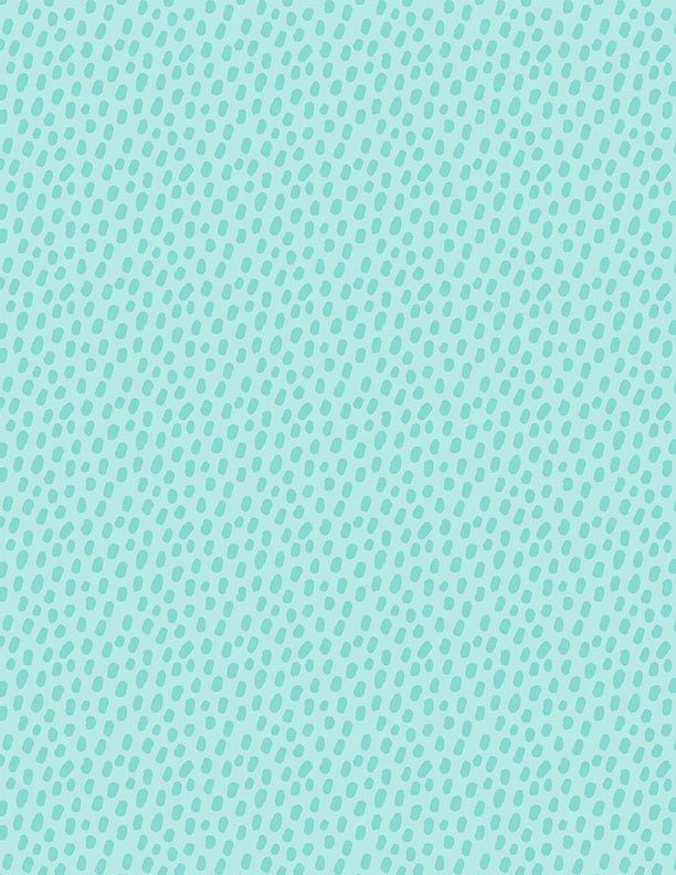 Safari Snuggles Baby Quilt Fabric Dots Teal by Jenny Faw 3073 42035 747 - Jammin Threads