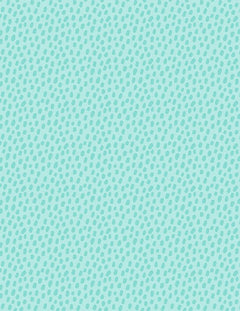 Safari Snuggles Baby Quilt Fabric Dots Teal by Jenny Faw 3073 42035 747 - Jammin Threads