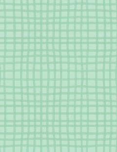 Safari Snuggles Baby Quilt Fabric Grid Green by Jenny Faw 3073 42034 777 - Jammin Threads
