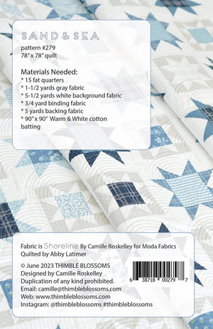 Sand & Sea Quilt Pattern by Camille Roskelley - Jammin Threads