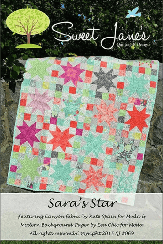 Sara's Star Quilt Pattern by Sweet Jane's Quilting & Design - Jammin Threads