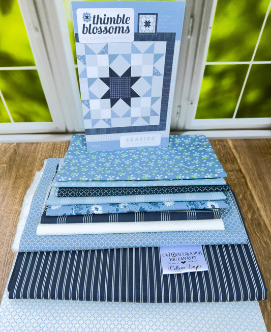 Seaside Quilt Kit – Nantucket Summer by Camille Roskelley for Moda Fabrics (72" x 72") - Jammin Threads