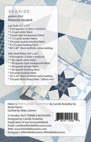 Seaside Quilt Pattern by Thimble Blossoms - Jammin Threads