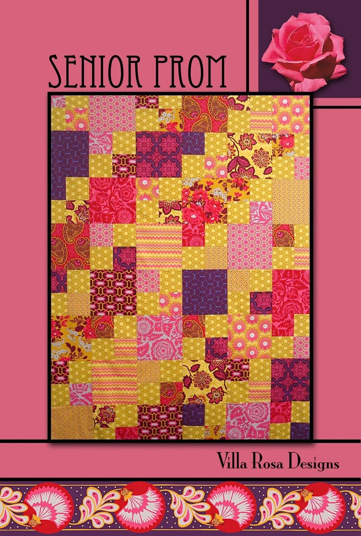 Senior Prom Quilt Pattern by Villa Rosa Designs (PDF Downloadable Version) - Jammin Threads