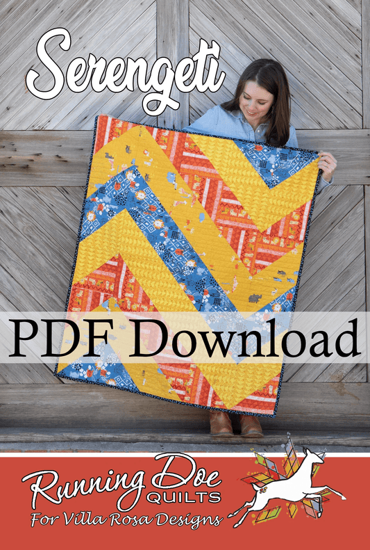 Serengeti Quilt Pattern by Running Doe Quilts (PDF Download Version) - Jammin Threads