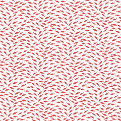 Shark Attack Children's Quilt Fabric 28860 - 10 Fish Blender Red by Northcott - Jammin Threads