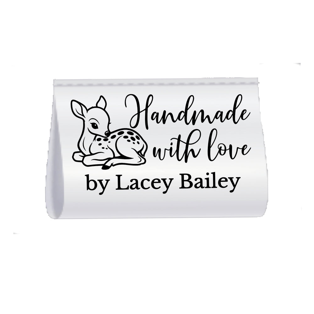 cute deer quilt label