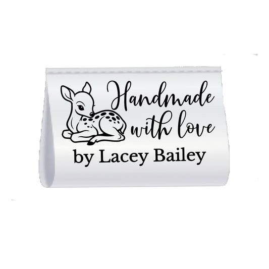 cute deer quilt label