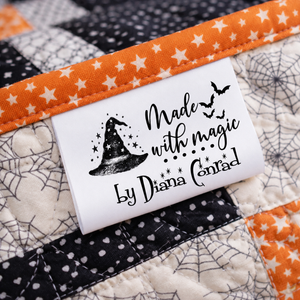Batty Quilt Accessory Kit – Pattern, Pre-Printed Bat Eyes, and Personalized Quilt Label. Quilt Fabric NOT included