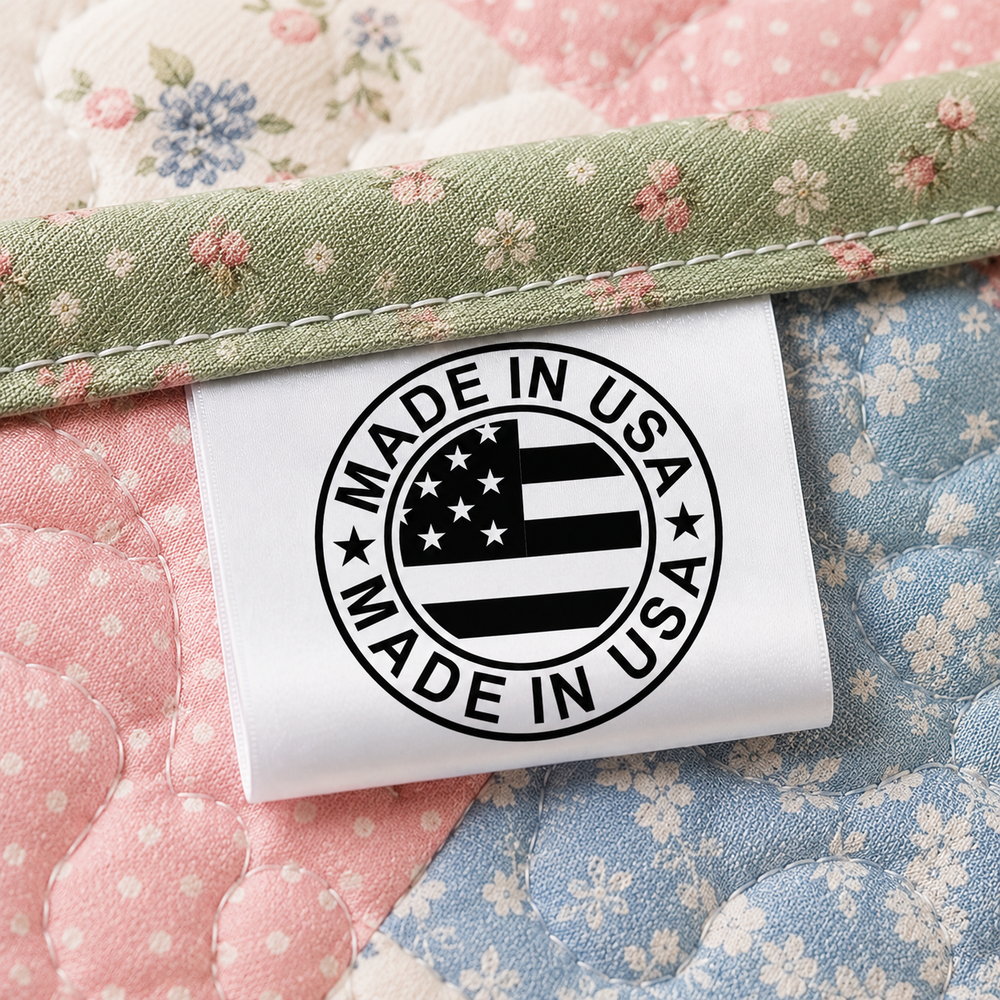 made in the usa quilt labels