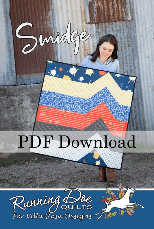 Smidge Quilt Pattern by Running Doe Quilts (PDF Version) - Jammin Threads