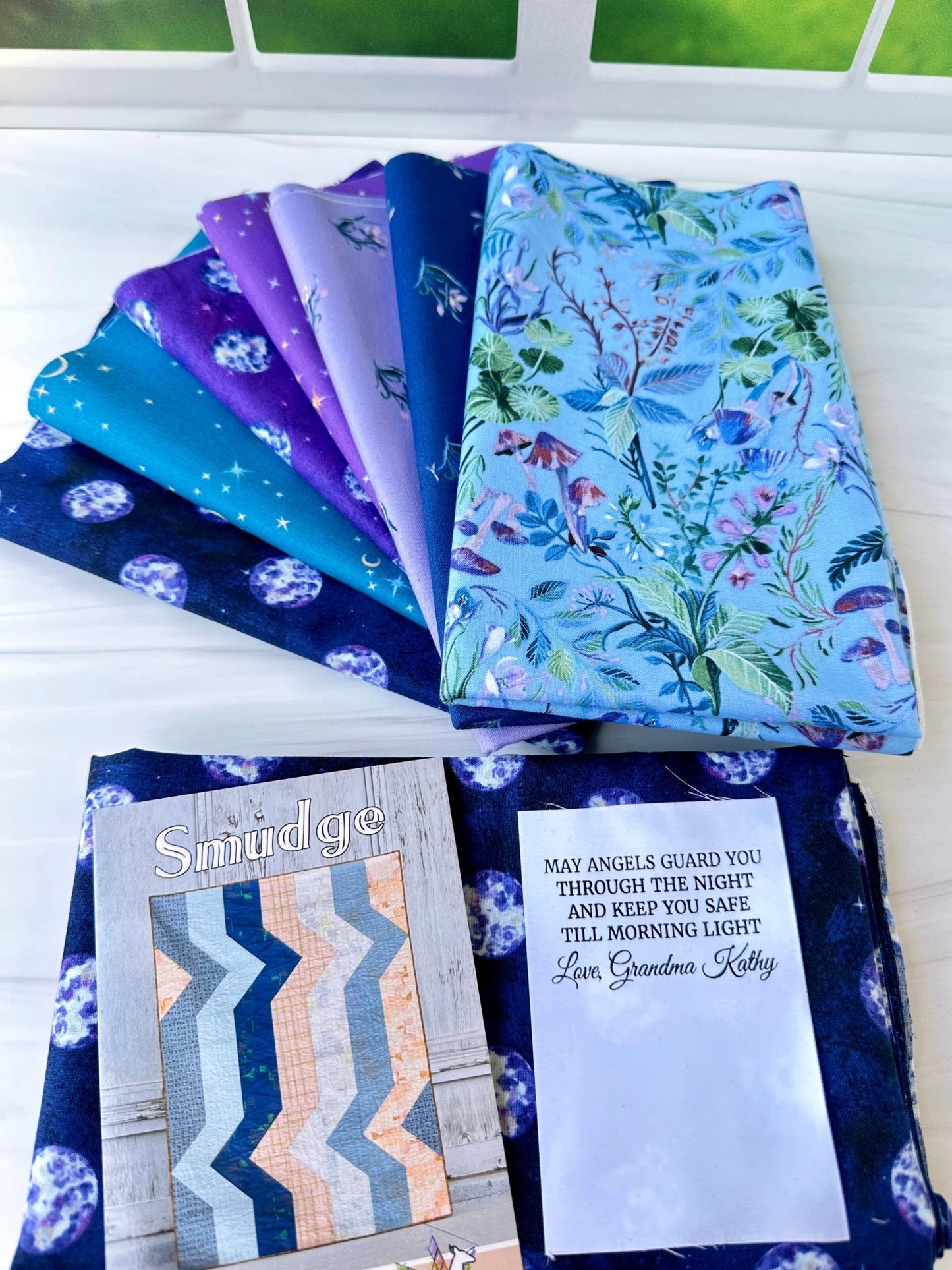 Smudge Quilt Kit using Full Moon fabrics - Jammin Threads