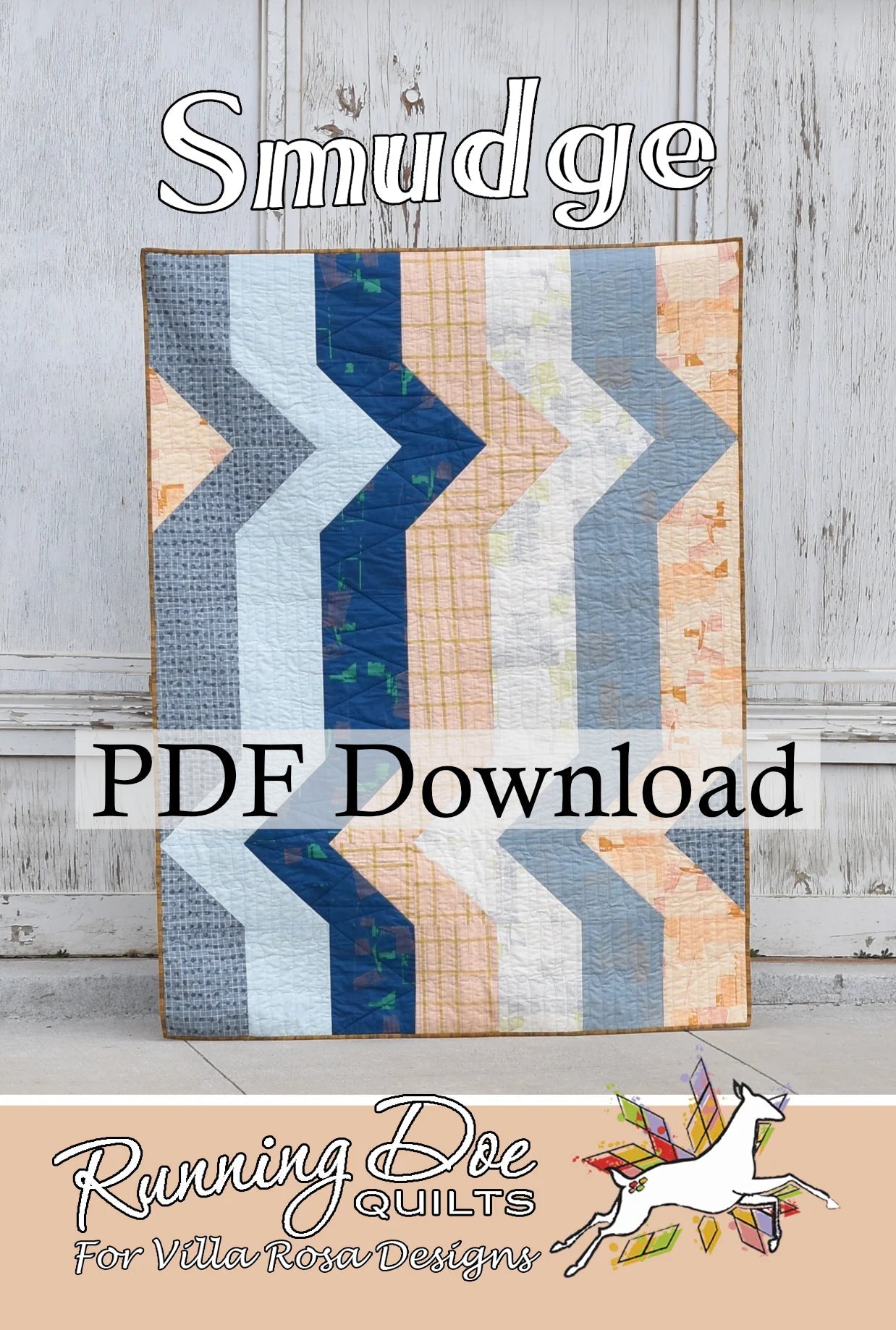 Smudge Quilt Pattern by Running Doe Quilts (PDF Downloadable Version ...