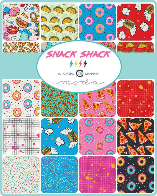 Snack Shack Quilt Fabric Jelly Roll by Crystal Manning for Moda Fabrics 11940JR - Jammin Threads