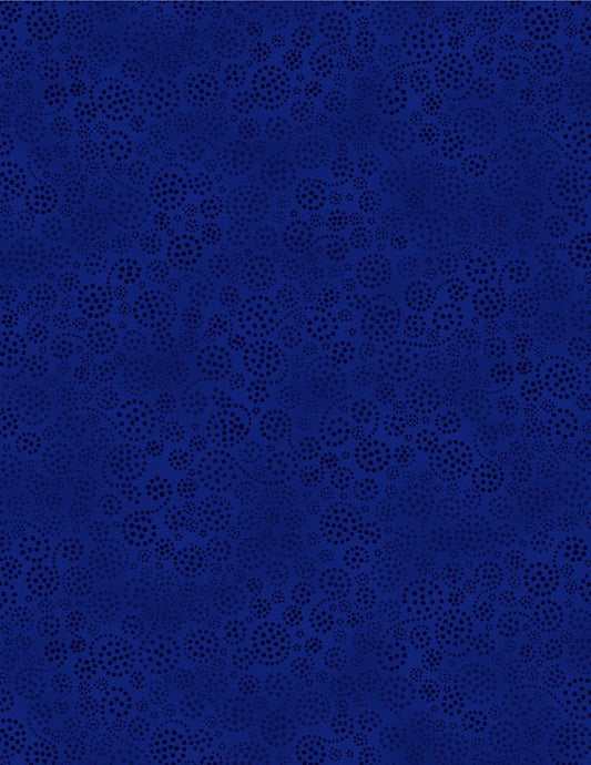 Sparkles on Dark Royal Blue Quilt Fabric by Wilmington Prints. 1817 39055 409 - Jammin Threads