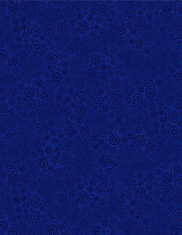 Sparkles on Dark Royal Blue Quilt Fabric by Wilmington Prints. 1817 39055 409 - Jammin Threads