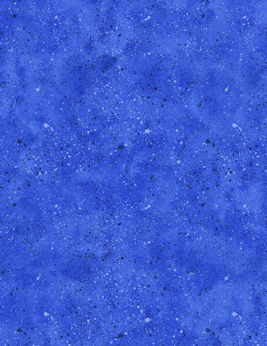 Splatter Quilt Fabric in Royal Blue by Wilmington Prints - Jammin Threads