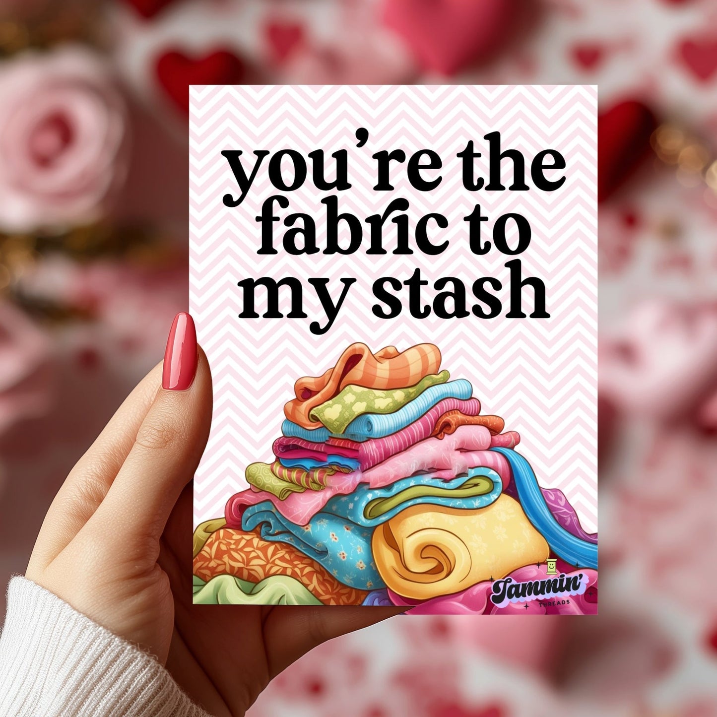 Spread the Love with Our Free Printable Valentine Cards for Quilters and Sewists! - Jammin Threads