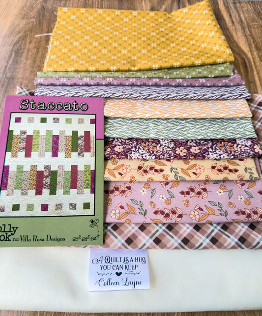 Staccato Quilt Kit – Evening on the Prairie by Modern Prairie for Moda Fabrics - Jammin Threads