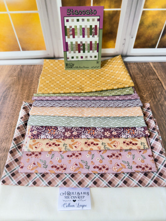 Staccato Quilt Kit – Evening on the Prairie by Modern Prairie for Moda Fabrics - Jammin Threads