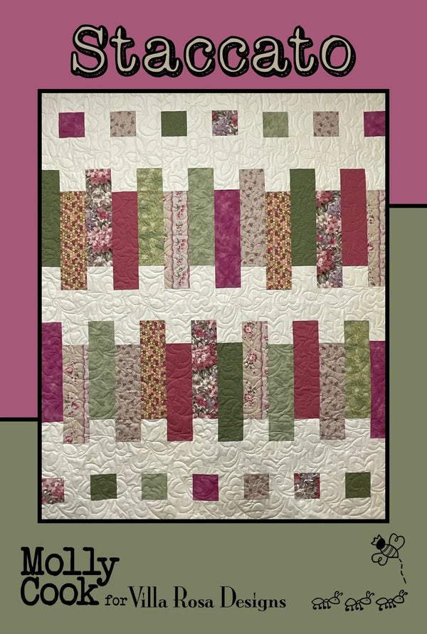 Staccato Quilt Pattern by Molly Cook for Villa Rosa Designs - Jammin Threads