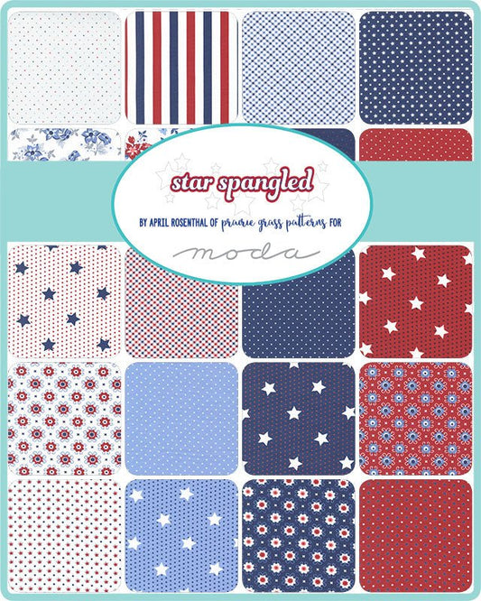 Star Spangled Quilt Fabric Charm Pack 24170PP by April Rosenthal for Moda Fabrics - Jammin Threads
