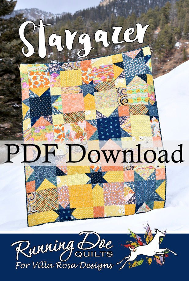 Stargazer Quilt Pattern by Running Doe Quilts for Villa Rosa Designs (PDF Download Version - Jammin Threads