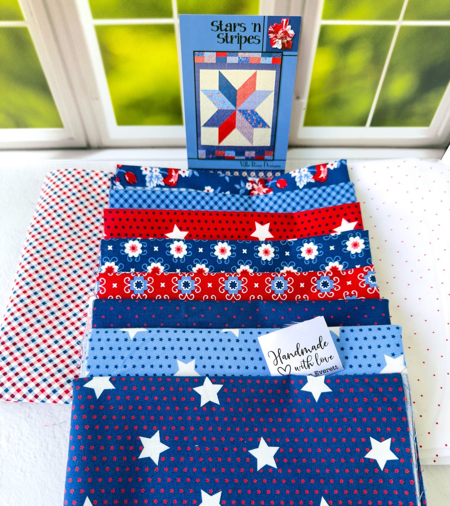 Stars 'N Stripes Quilt Kit featuring Star Spangled fabrics by Riley Blake Designs - Jammin Threads