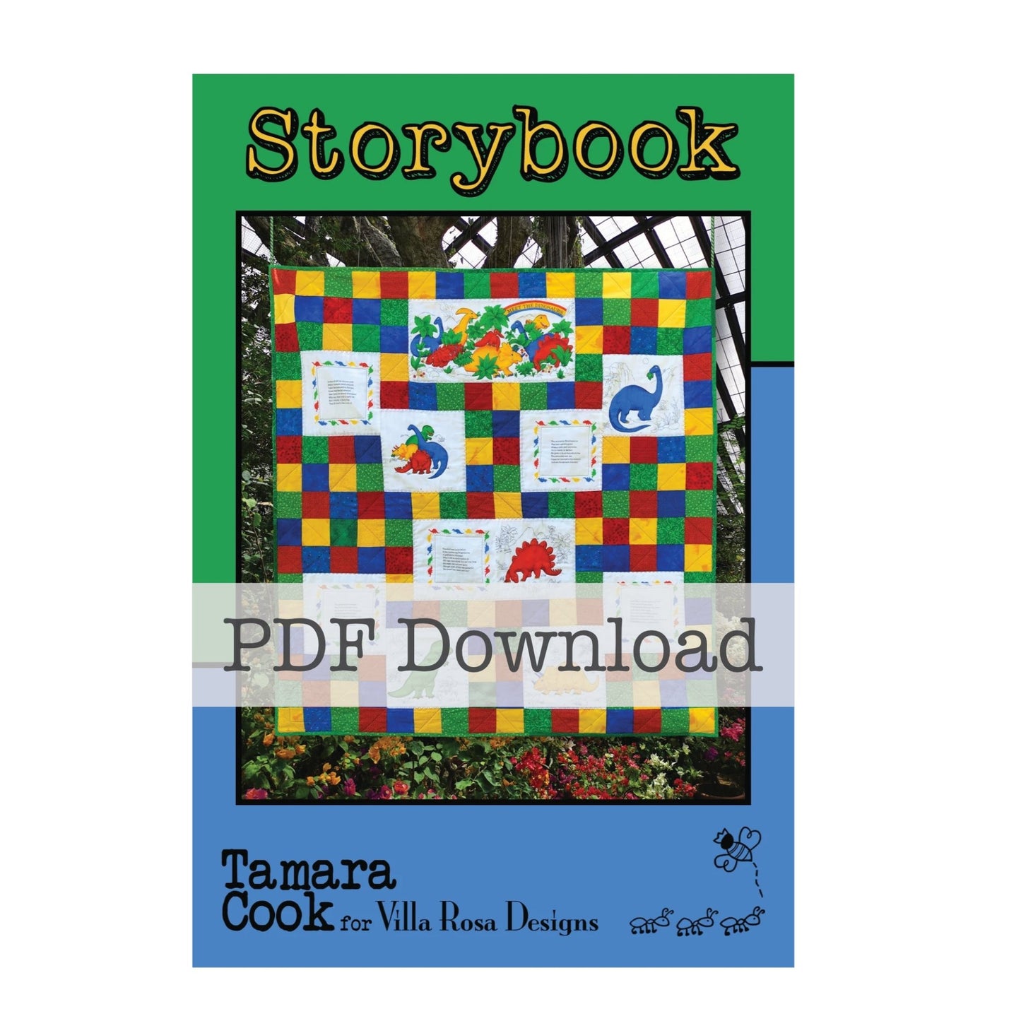 Storybook Quilt Pattern – Tamara Cook for Villa Rosa Designs | Panel - Friendly Children’s Quilt (PDF Download) - Jammin Threads