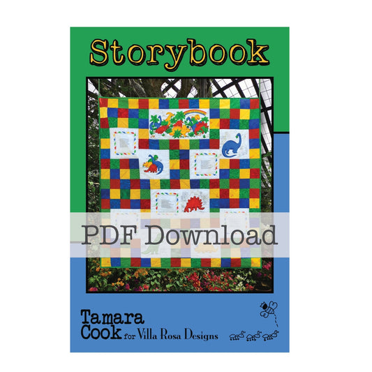 Storybook Quilt Pattern – Tamara Cook for Villa Rosa Designs | Panel - Friendly Children’s Quilt (PDF Download) - Jammin Threads