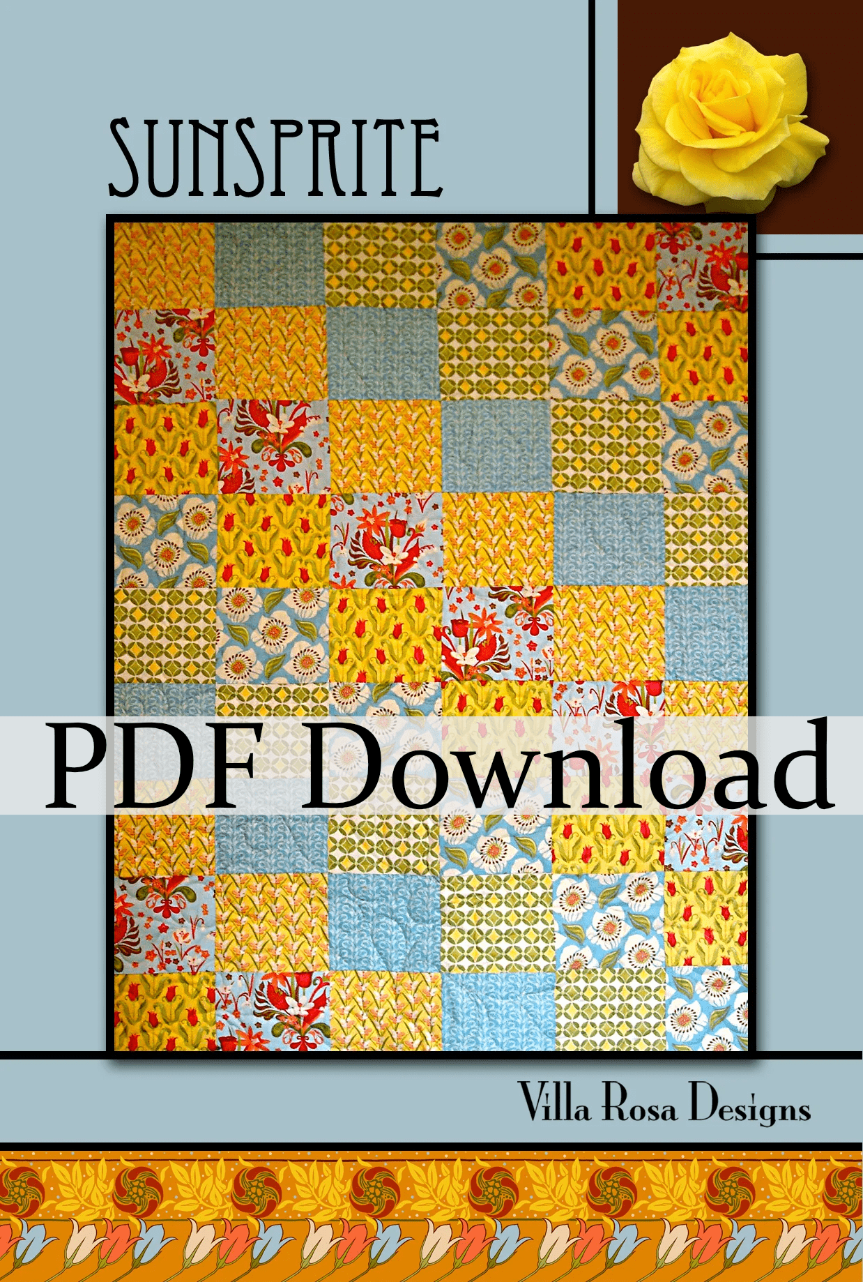 Sunsprite Quilt Pattern by Villa Rosa Designs. (PDF Download) - Jammin Threads