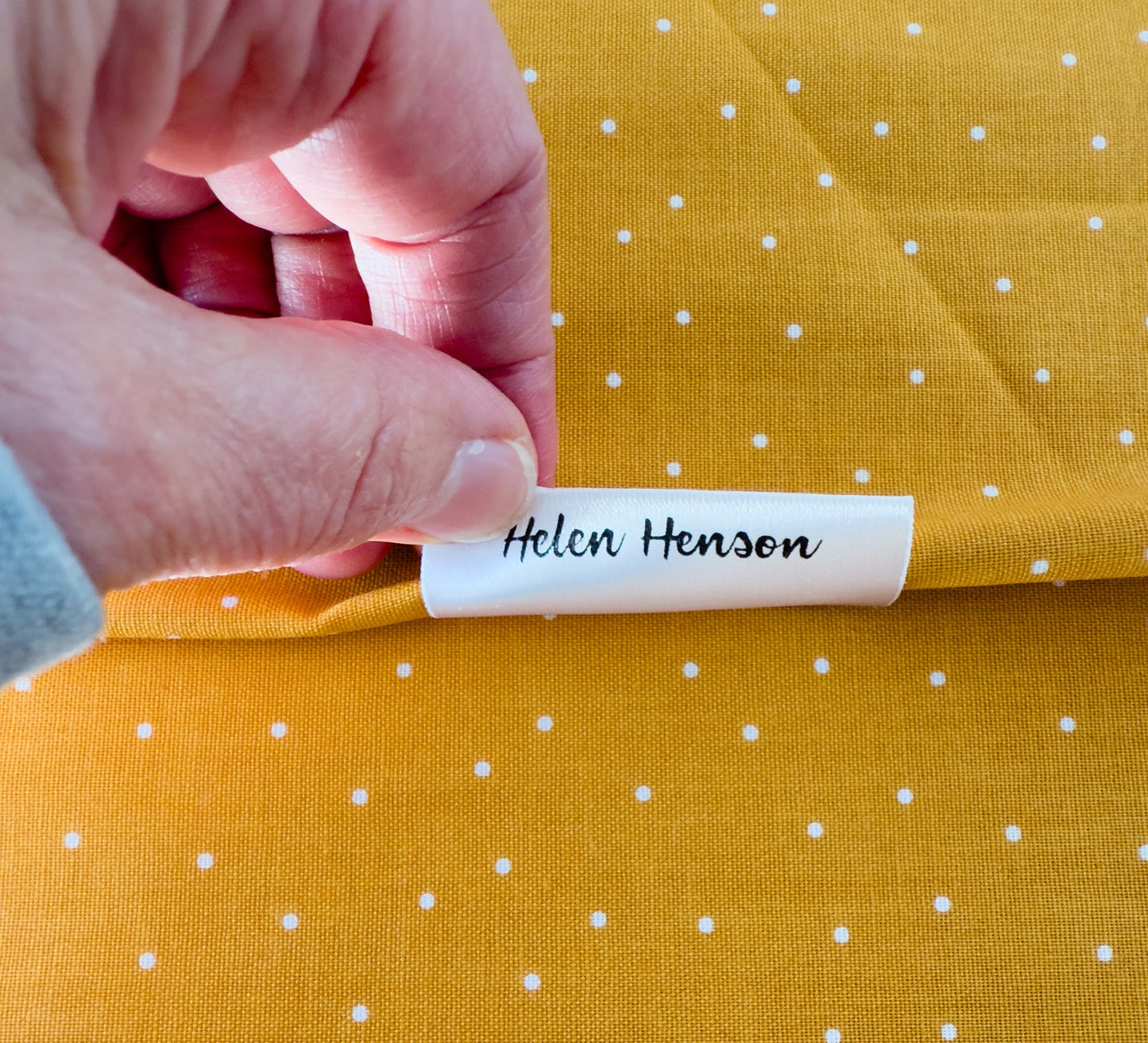 Thanks, I Made It – Personalized Satin Tags (Set of 25) - Jammin Threads