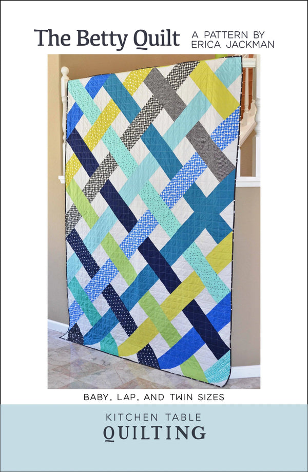 The Betty Quilt Paper Pattern by Erica Jackman and Kitchen Table Quilting - Jammin Threads